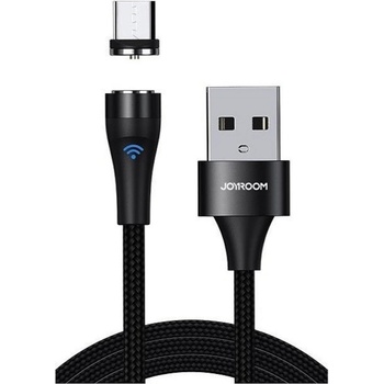 JOYROOM Кабел с microUSB магнитен накрайник за мобилни устройства - Joyroom microUSB Magnetic Charging Cable (черен) (S-1021X1)