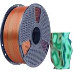 SUNLU Silk PLA+ Tri-Color Orange Blue Green - 1, 75 mm / 1000 g (6933582315719)