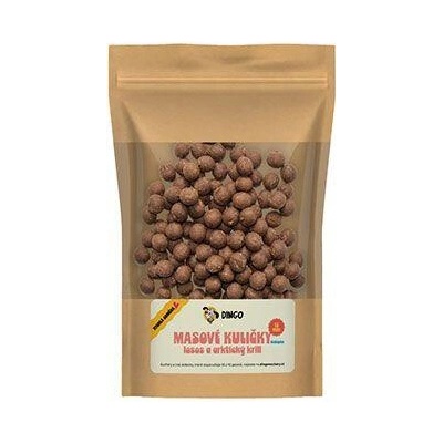 DINGO mäsové guľôčky losos a arktický krill 12mm/ 150 g