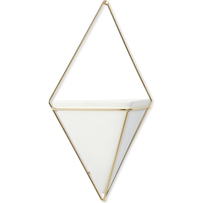 Umbra Стенна саксия Trigg L бяла (470752-524)