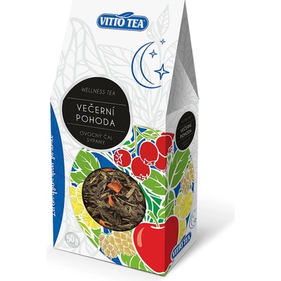 VITTO TEA čaj WELLNESS VEČERNÍ POHODA SYPANÝ ovocný čaj 50 g