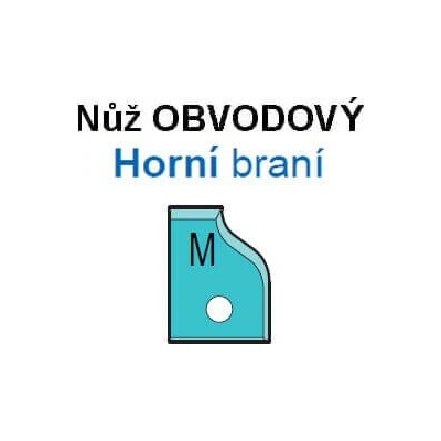 VBD pro VP-75 - Profil M obvodový, Horní braní (1ks)