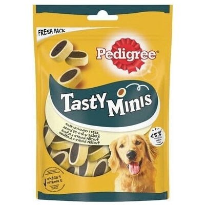 PEDIGREE Tasty Minis 6× Maškrta so syrom a hovädzím mäsom 140 g