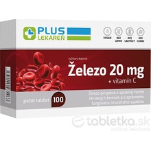 Plus Lekáreň Železo 20 mg + vitamín C 100 tabliet