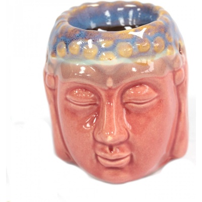 Aw. gifts Aroma lampa Hlava Budhy Růžová modrozelená 9 cm – Zboží Dáma