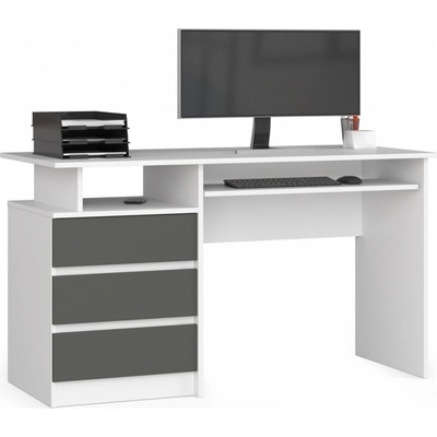Ak Furniture CLP 135 cm bílý / šedý