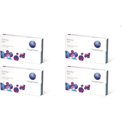 Cooper Vision Biofinity Toric 3 šošovky výhodné balenie 4 krabiček