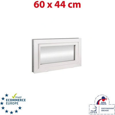 Okna Hned Plastové okno 600 x 440 mm bílé sklopné