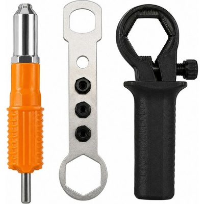Nitovací adaptér na trhacie nity na skrutkovač s rukoväťou 2,4-4,8mm KD12700