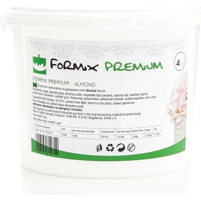 Formix Prémium Mandlová hmota k potahování a modelovaní dortů 4 kg