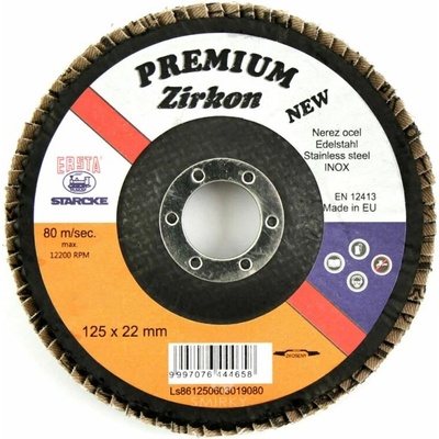 Lamelový kotouč 125x22,2 P 40 PREMIUM ZIRKON