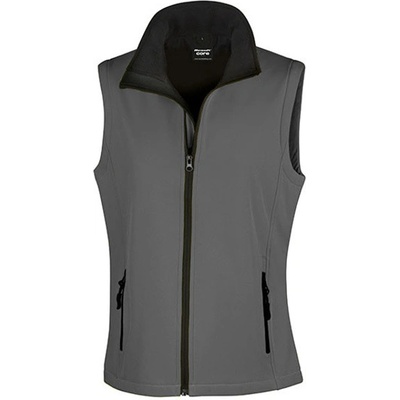 Result dámska softshellová vesta R232F Charcoal