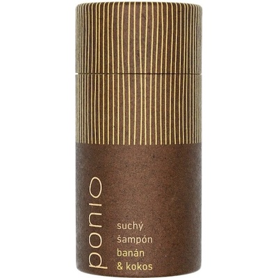 Ponio přírodní suchý šampon na vlasy Banán a kokos 40 g
