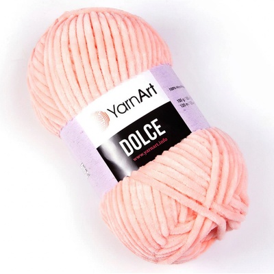 Pletací příze YarnArt DOLCE 764 lososová, efektní, 100g/120m