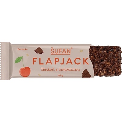 FLAPJACK Šufan Bezlepkový Třešeň s čokoládou 60 g