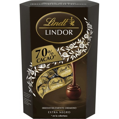 Lindt Lindor Extra Dark 70% 337 g – Zbozi.Blesk.cz