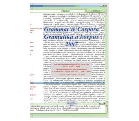 Grammar a Corpora
