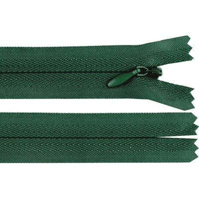 Prima-obchod Spirálový zip skrytý No 3 délka 25 cm, barva 273 zelená smrková