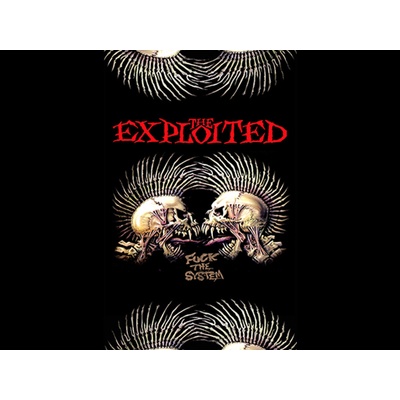 Vlajka EXPLOITED fuck the system – Zboží Mobilmania