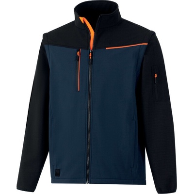 Delta Plus bunda 2 V 1 softshell SOCCIA Námornícka Modrá/ čierna