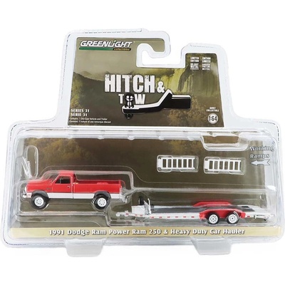 GreenLight Dodge Ram Power Ram 250 1991 s Dopravcem 1:64