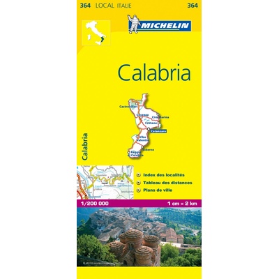 Michelin vydavatelství mapa Calabria 1:200 t.