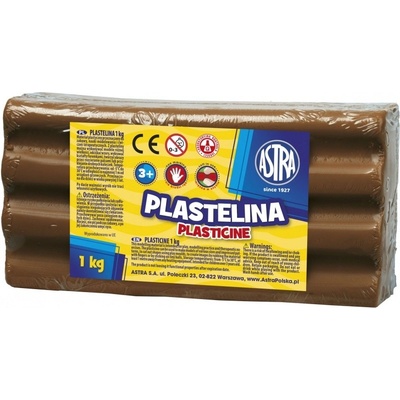 Astra Plastelína 1kg Hnedá