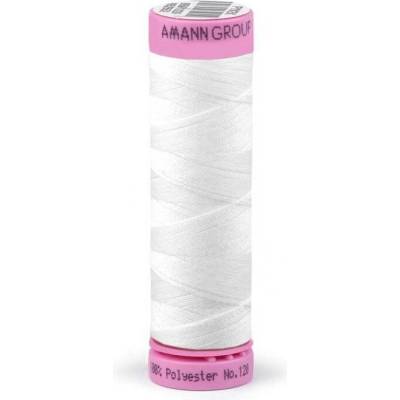 Polyesterové nitě návin 100 m Aspo Amann 2000 White