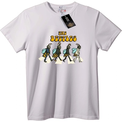 NOONEBRAND Тениска The Beetles - Пародия Abbey Road - 3XL, Black