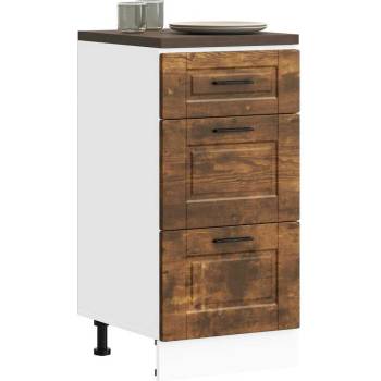 vidaXL Кухненски шкаф Porto, опушен дъб, инженерно дърво (854225)