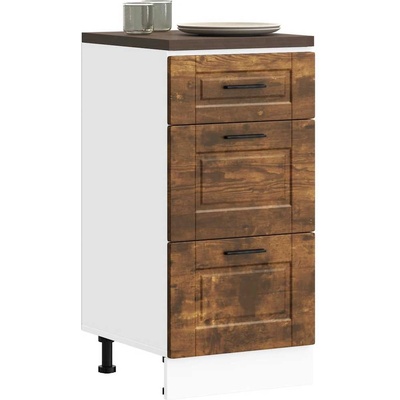 vidaXL Кухненски шкаф Porto, опушен дъб, инженерно дърво (854225)