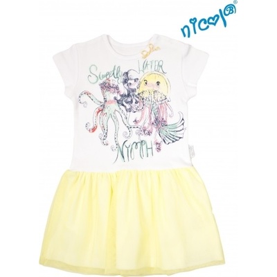 Dětské šaty Nicol Mořská víla žluto bílé