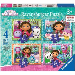 Ravensburger Пъзел Ravensburger от 24 части 4 в 1 - Къщичката за кукли на Габи (3143) - ozone