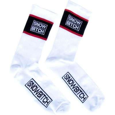 SNOWBITCH Crew White Black