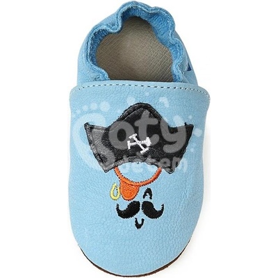D.D.step Kožené capáčky K1596-3 Sky blue