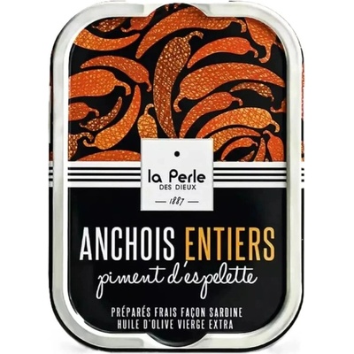 Pečené francouzské ančovičky s papričkou Espelette, 115g | BOXXI