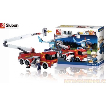 Sluban B0627 Hasiči Hasičské auto a helikoptéra