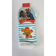 Design Socks Detské kotníkové ponožky medvídek modrá