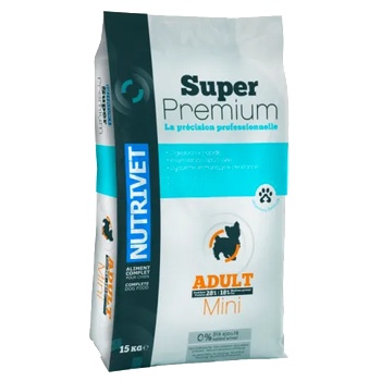 Nutrivet Super Premium ADULT 28 18 MINI DOGS - храна за пораснали кучета от дребни породи, Франция - 15 кг