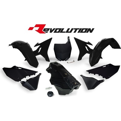 Rtech sada plastov Yamaha - REVOLUTION KIT pre YZ 125/250 02-21 čierna 7 dielov