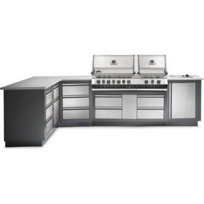 NAPOLEON s grilem BIPRO 825, vařič a 4 skříňky