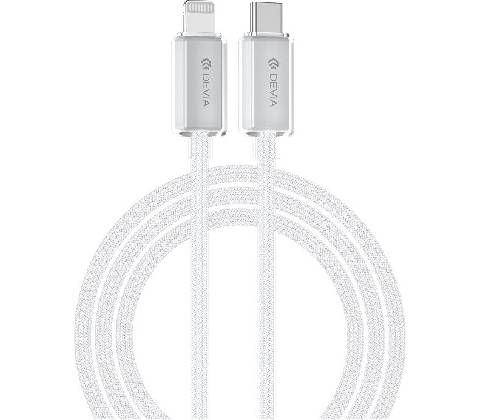 Devia EC654 PD USB-C Lightning 1,5m bílý