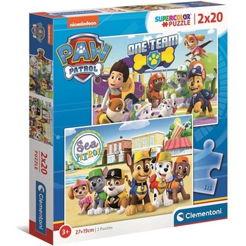 Image 1 of Clementoni - Пъзел Paw Patrol 2х20 части, 24779