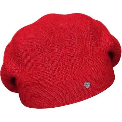 Rabionek dámský vlněný pletený baret Manon Red