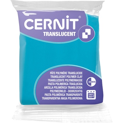 Cernit Polymer Clay Translucent Полимерна глина Turquoise Blue 56 g (CE0920056280C)