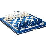 Shakhmaten magazin Дървен шахматен комплект Queen’s Gambit - синьо