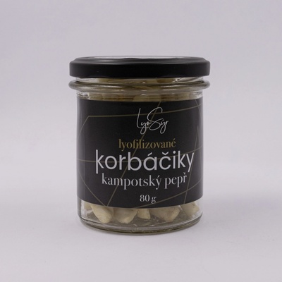 Lyopotraviny Lyofilizované korbáčiky kampotský pepř 80 g