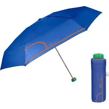 Дамски мини сгъваем неавтоматичен чадър Perletti Time 26414, Син