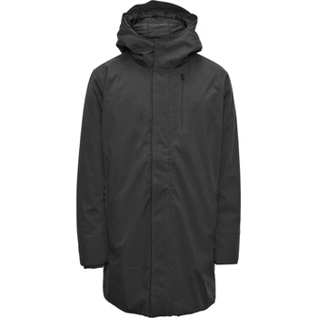 KnowledgeCotton Apparel Мъжко яке парка Knowledgecotton apparel Long Soft Shell Jacket Climate Shell Coat - Black Jet - размер XXL (002-2427-0116)