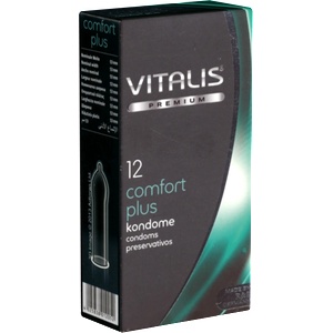 Vitalis Premium Single: Comfort Plus, 12 condoms with large head